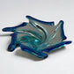 Murano Style Vintage Bowl Catchall Deep Baby Blue