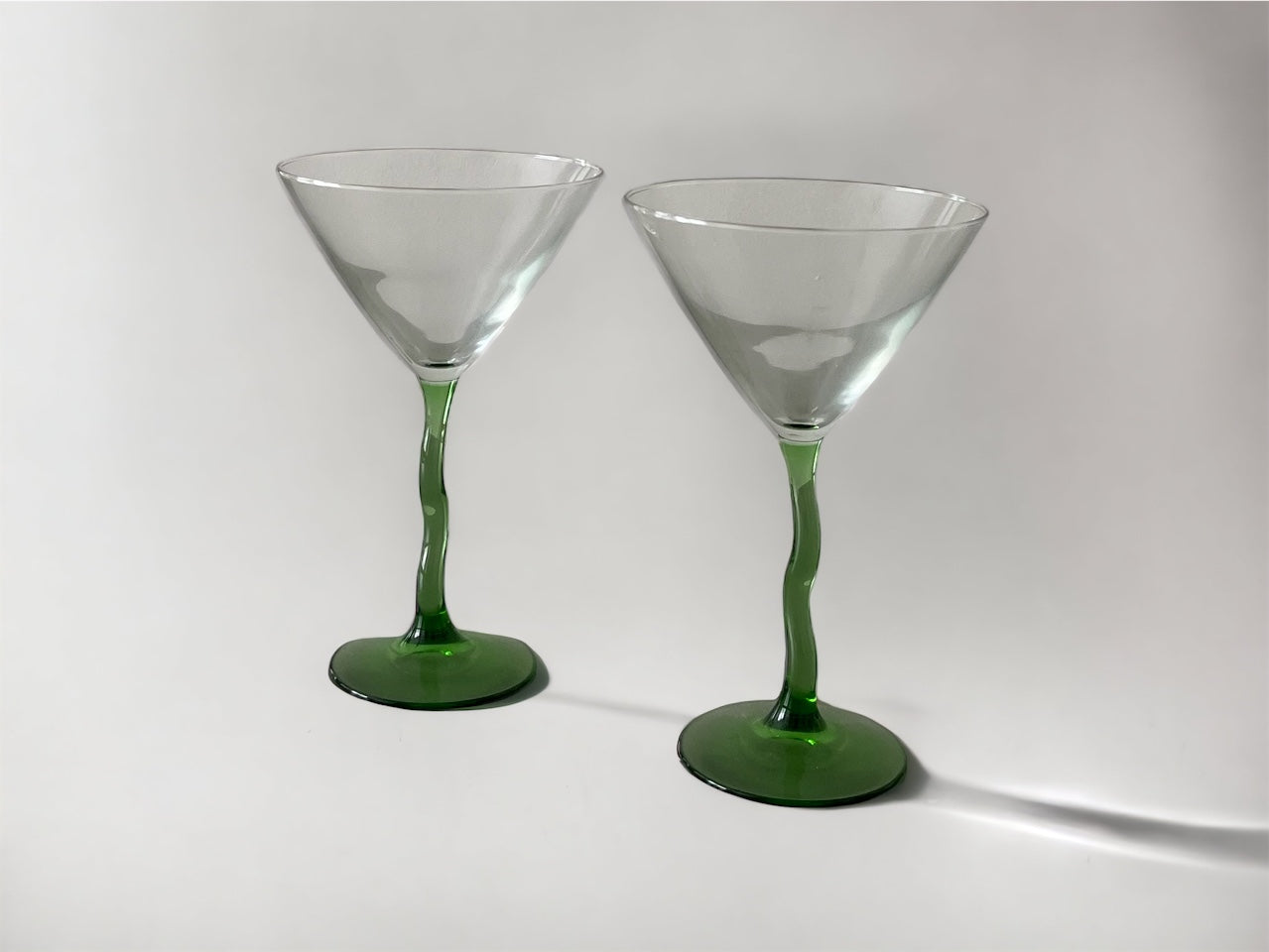 Wiggle Martini Glasses